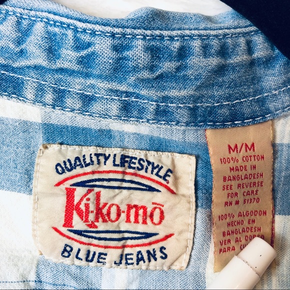 VTG Kikomo Jeans sleeveless top sz Med - Picture 5 of 9